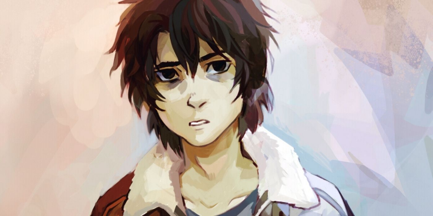 Artwork depicting Nico looking at the viewer from Percy Jackson.
