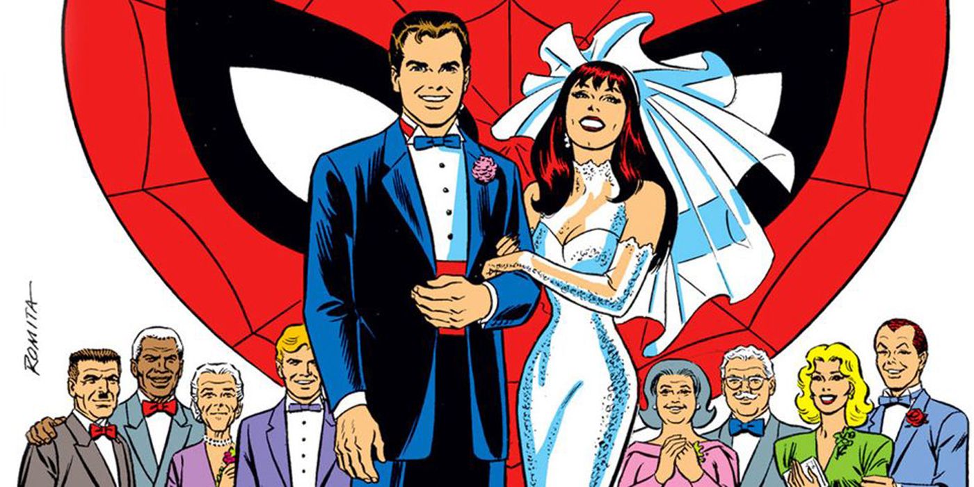 Peter Parker marries Mary Jane Watson.