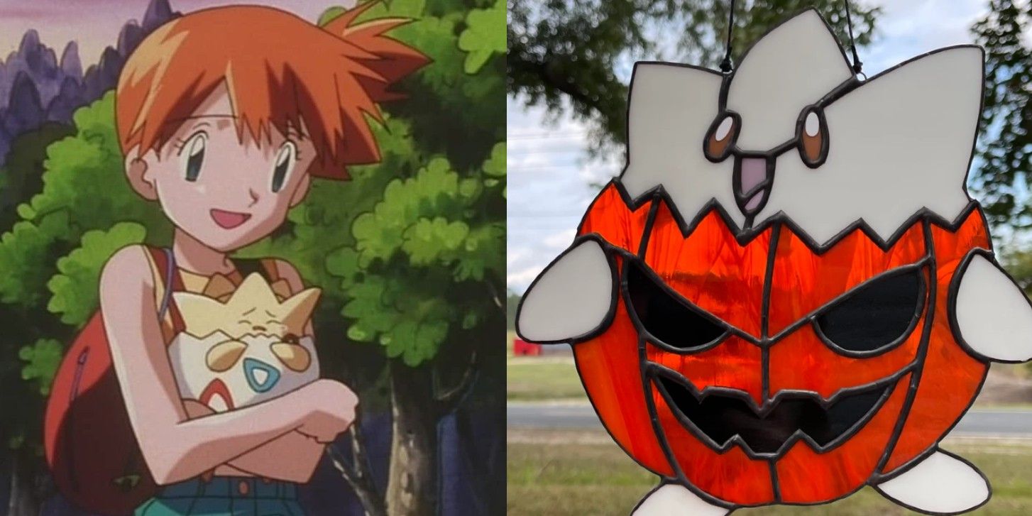 Pokémon Fan's Stained Glass Art Puts Togepi In A Pumpkin For Halloween