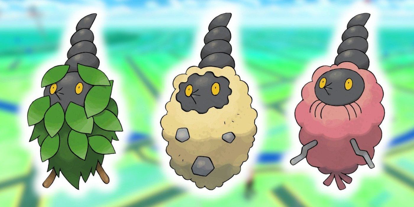 Three different forms of Burmy in Pokémon GO