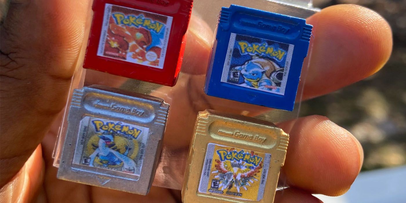 Pokémon Fan Crafts First & Second Generation Game Boy Cartridge Keycaps