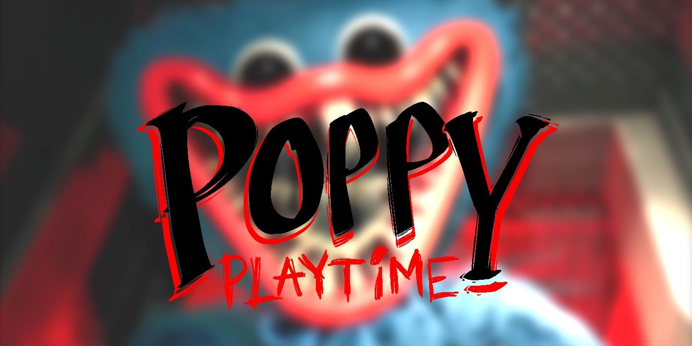 Poppy Playtime Blurred Background With Logo
