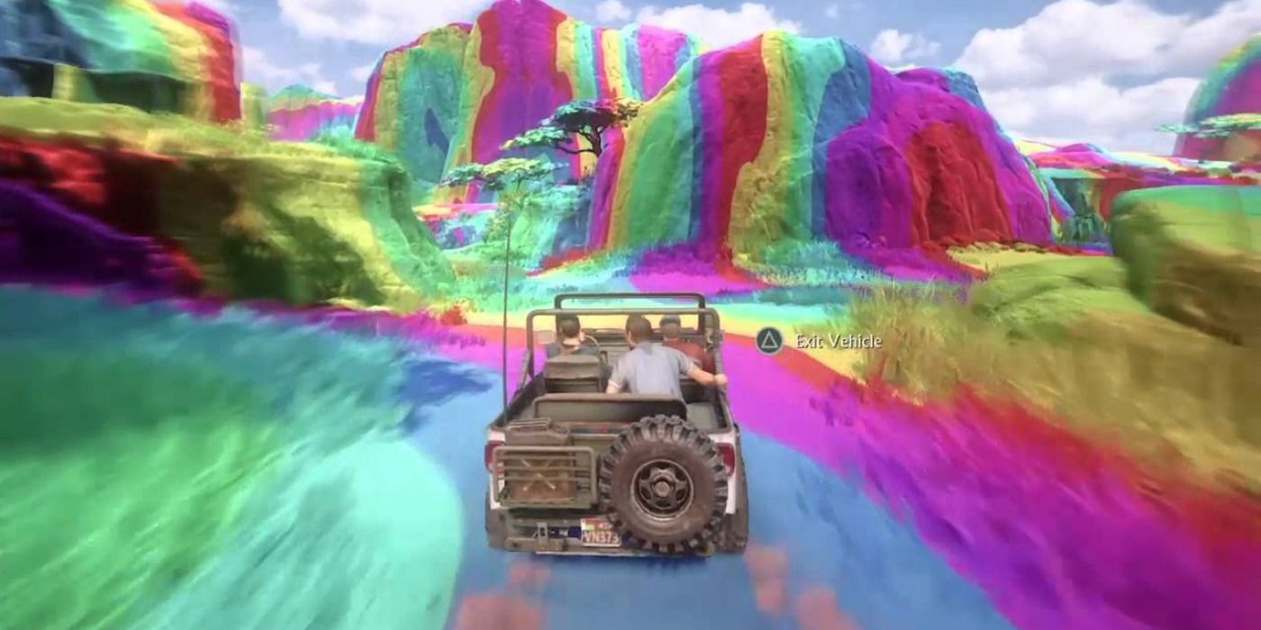 The Rainbow effect in Madagascar in Uncharted 4 A Thief's End
