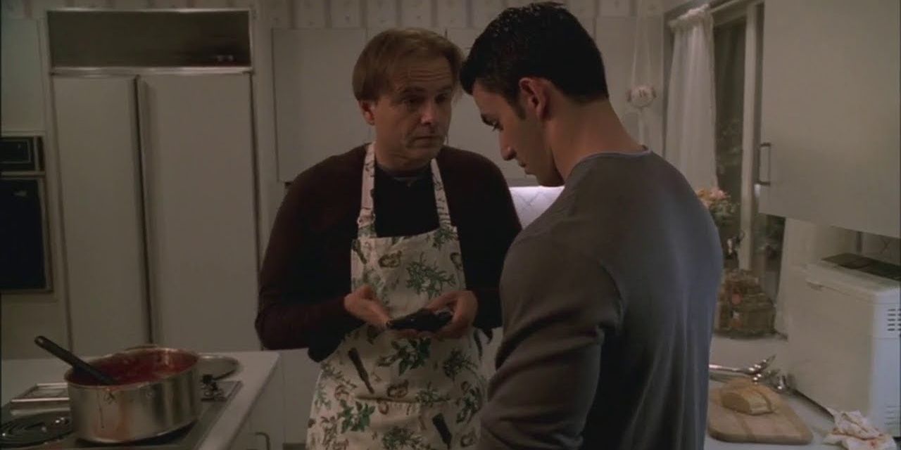 Ralph gives Jackie Jr a gun to use for his own protection in The Sopranos