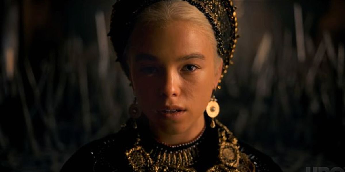 Milly Alcock as young Princess Rhaenyra Targaryen in the House of the Dragon trailer