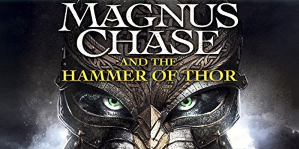 God of Thunder in the cover of Rick Riordan's Magnus Chase and the Hammer of Thor