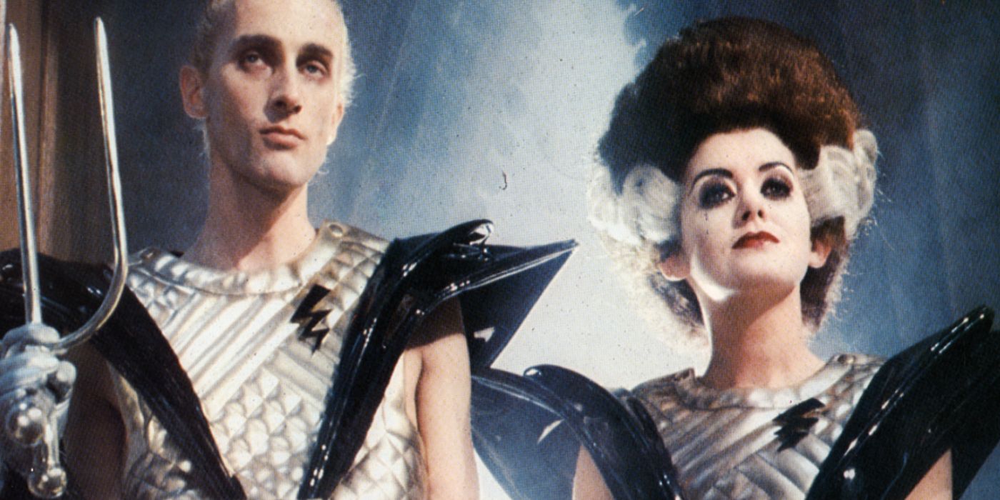 Riff Raff and Magenta as aliens in Rocky Horror Picture Show