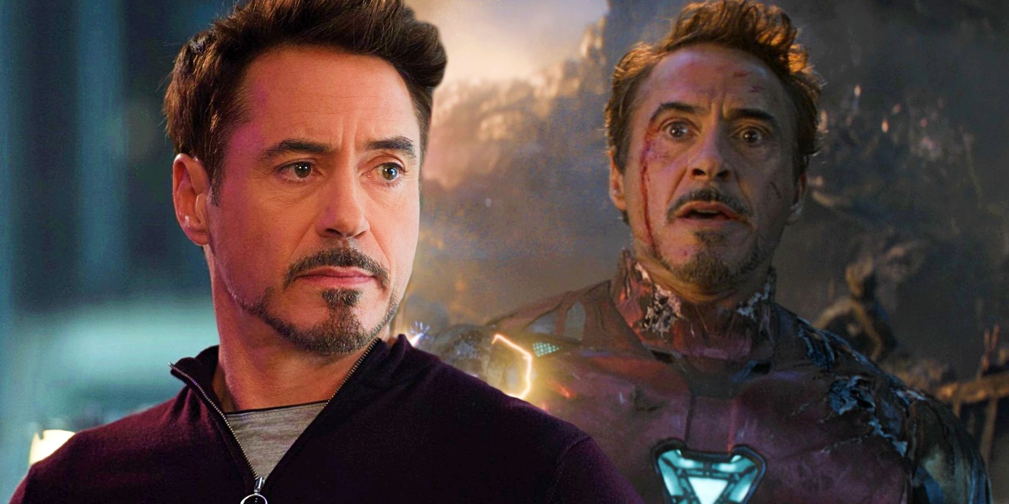 Robert Downey Jr as Iron Man in Endgame
