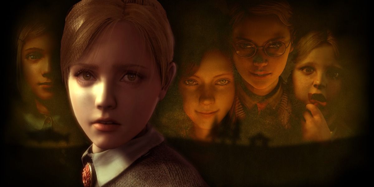 The main characters of Rule of Rose gather in the darkness.