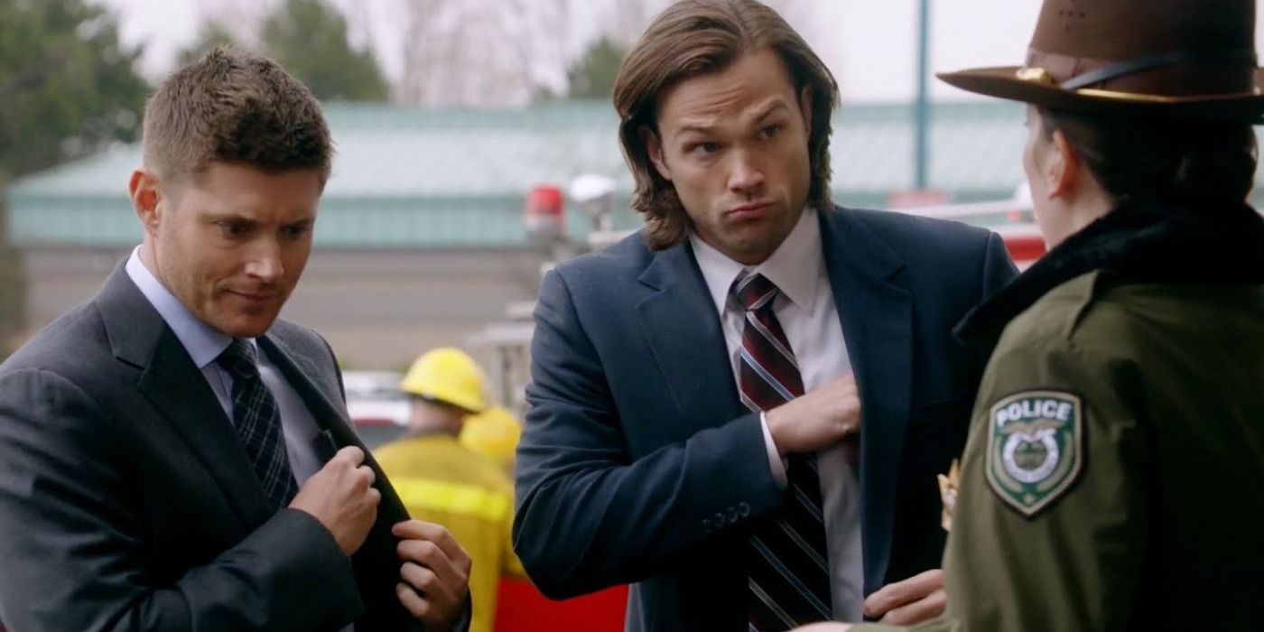 Sam and Dean get given the names agents Spears and Aguilera by Castiel in Supernatural
