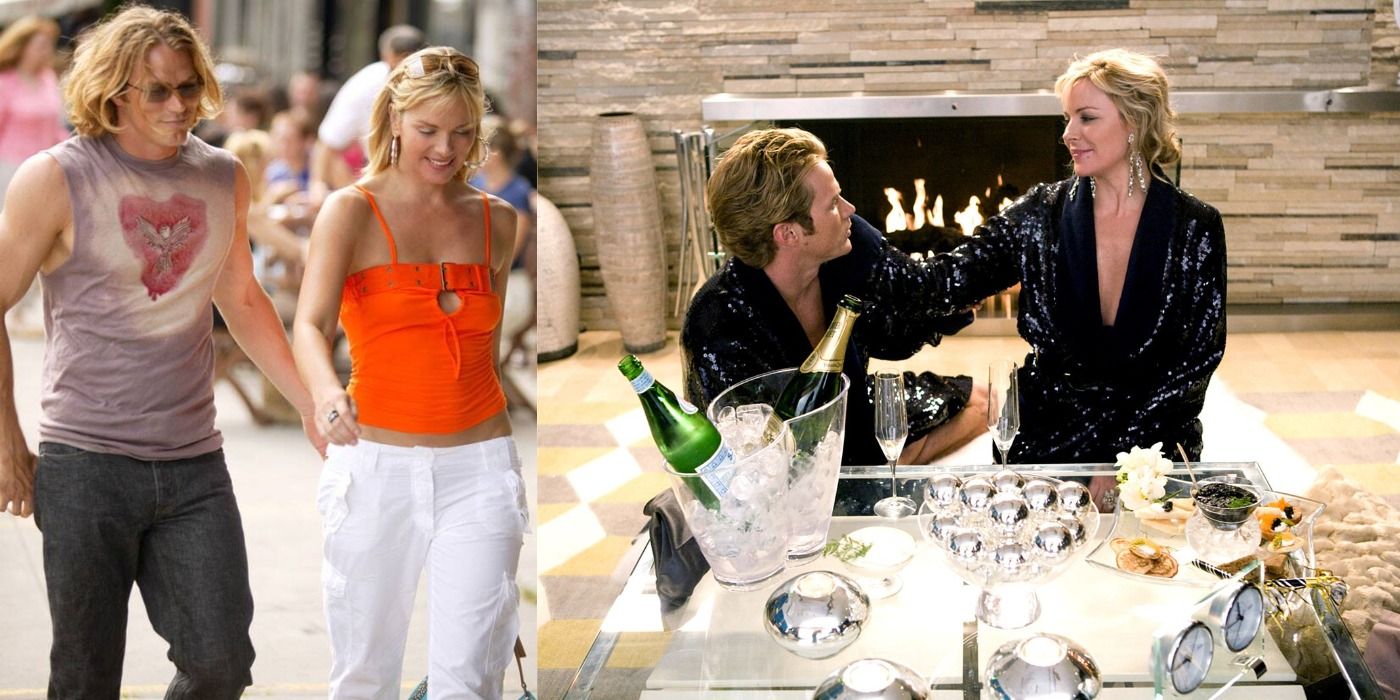 Split image of Samantha and Smith on Sex and the City