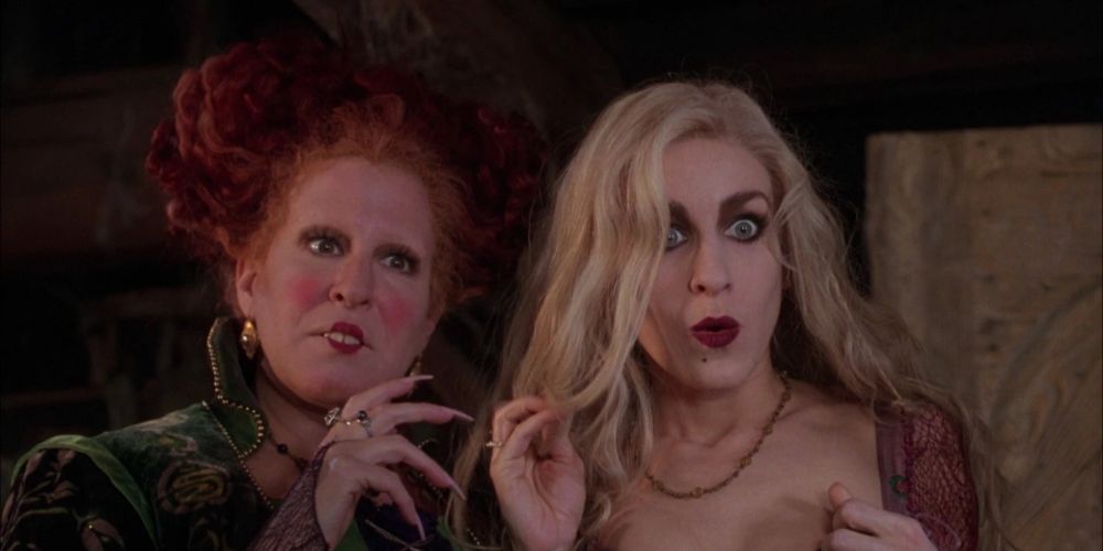 Sarah Sanderson in Hocus Pocus looking surprised
