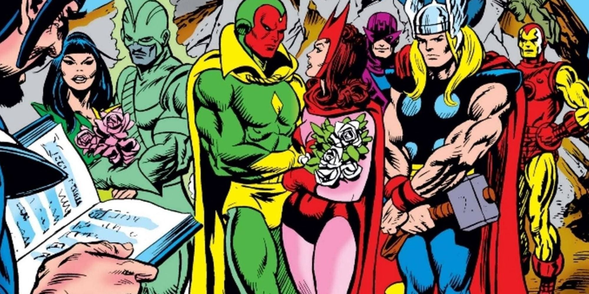 Scarlet Witch and The Vision marry in Giant Size Avengers 4.