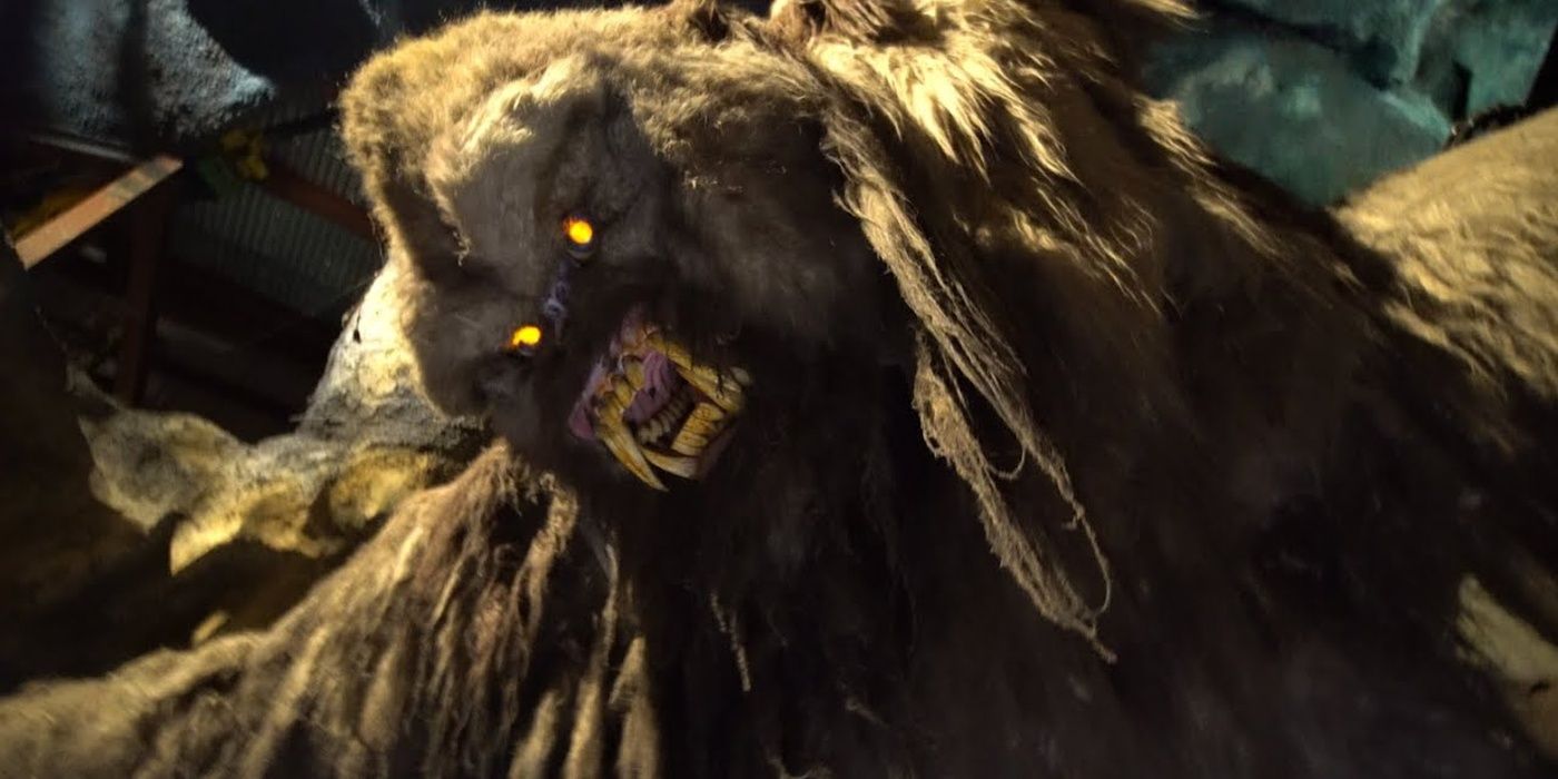 The Yeti animatronic growling in Expedition Everest