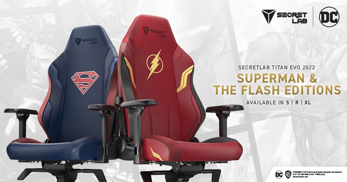 Superman & The Flash Gaming Chairs Release Ahead of DC FanDome