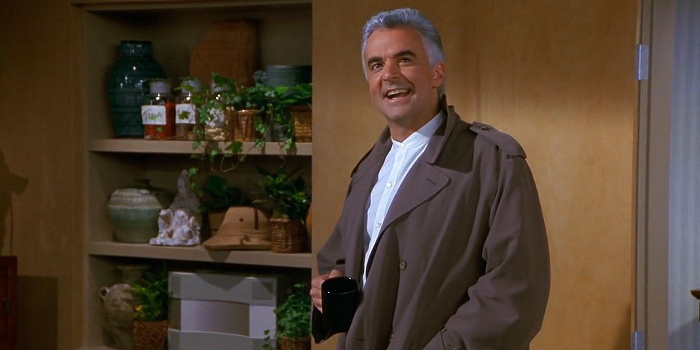 J. Peterman returns to his business out of the blue in Seinfeld