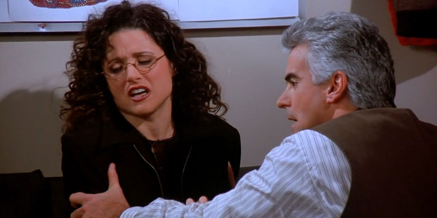 J. Peterman talks drugs with Elaine in Seinfeld
