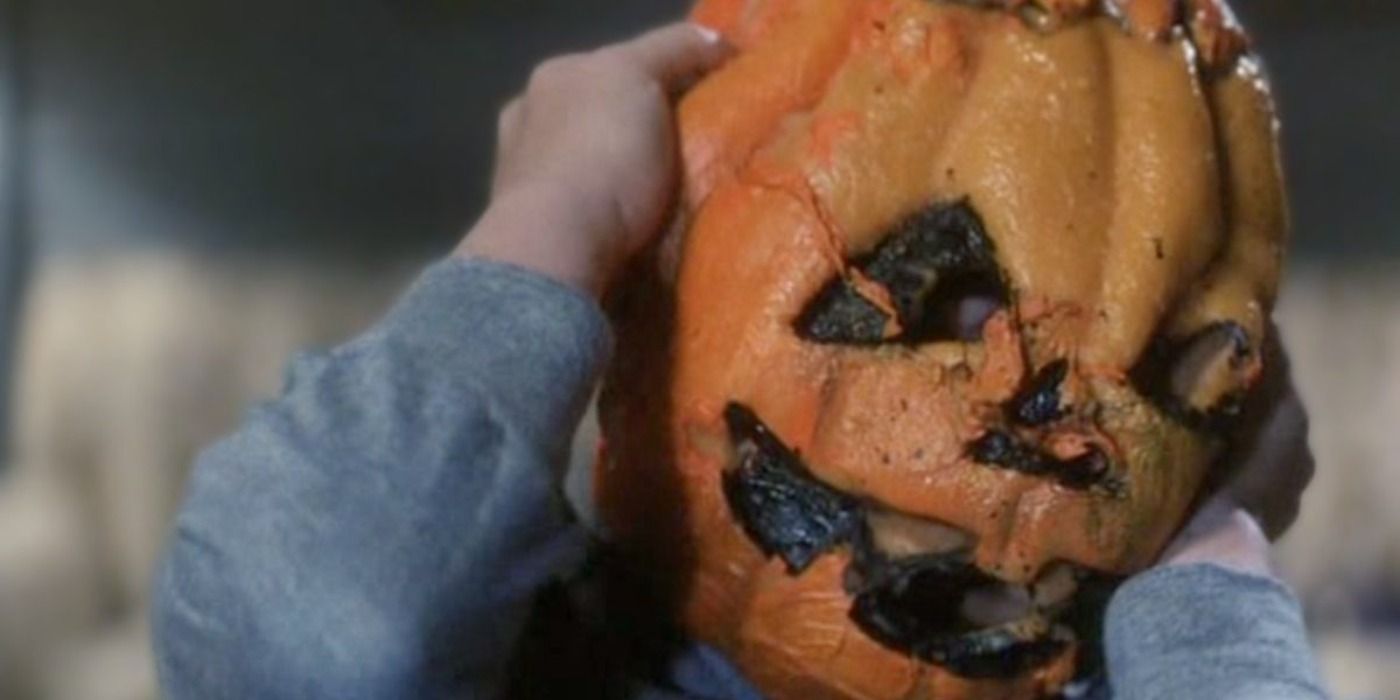 A Silver Shamrock mask claims a young victim