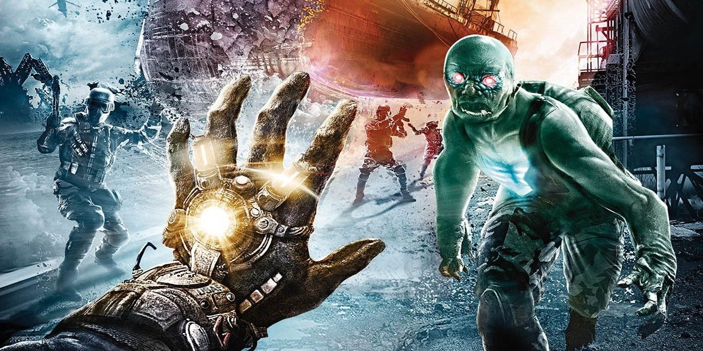 A promotional image of the video game Singularity.