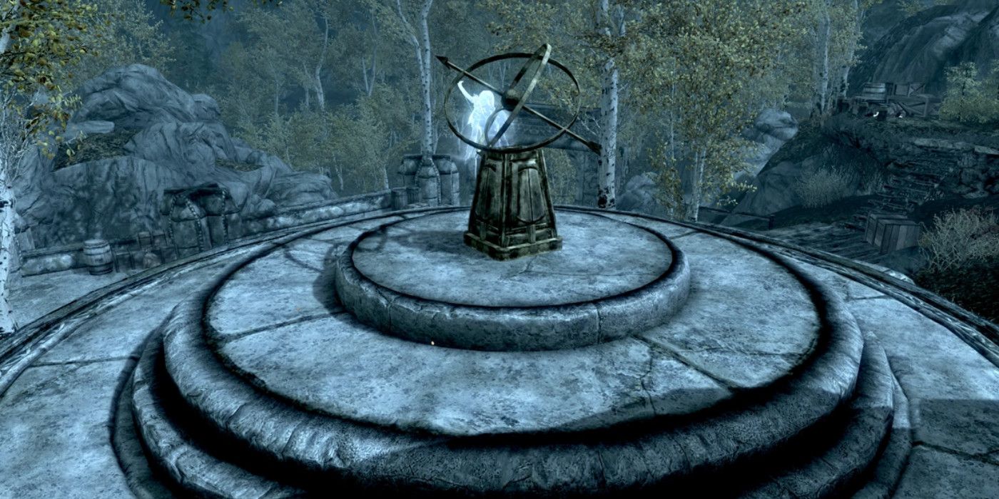 Screenshot from the Lost to the Ages quest in Skyrim