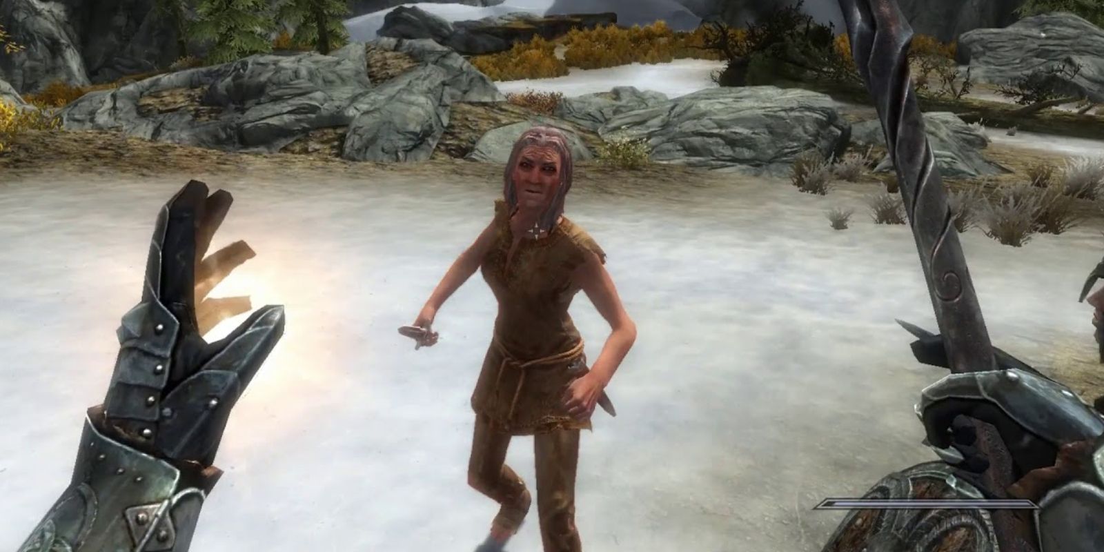 Skyrim’s Weirdest NPCs (& Where To Find Them) Madwoman Encounter Sheogorath Wabbajack