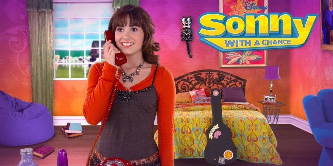 Sonny talking on the phone and looking excited in Sonny with a Chance
