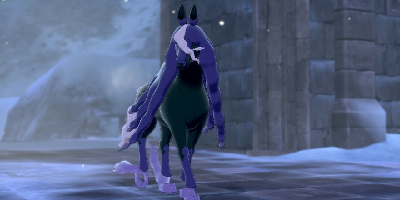 Spectrier walking in a cutscene in the Crown Tundra