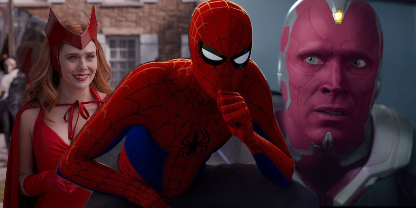 Scarlet Witch, Spider-Man, and Vision