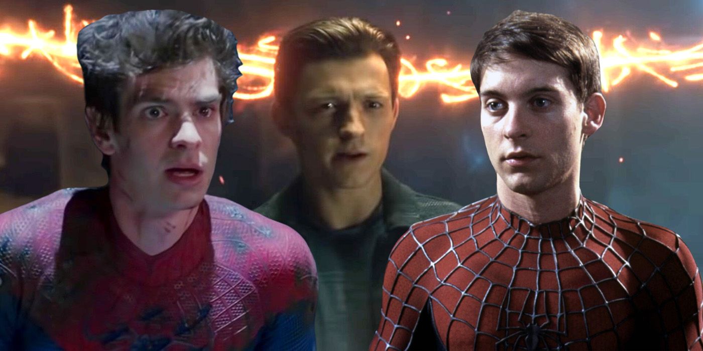 Split image of all the Spider Men