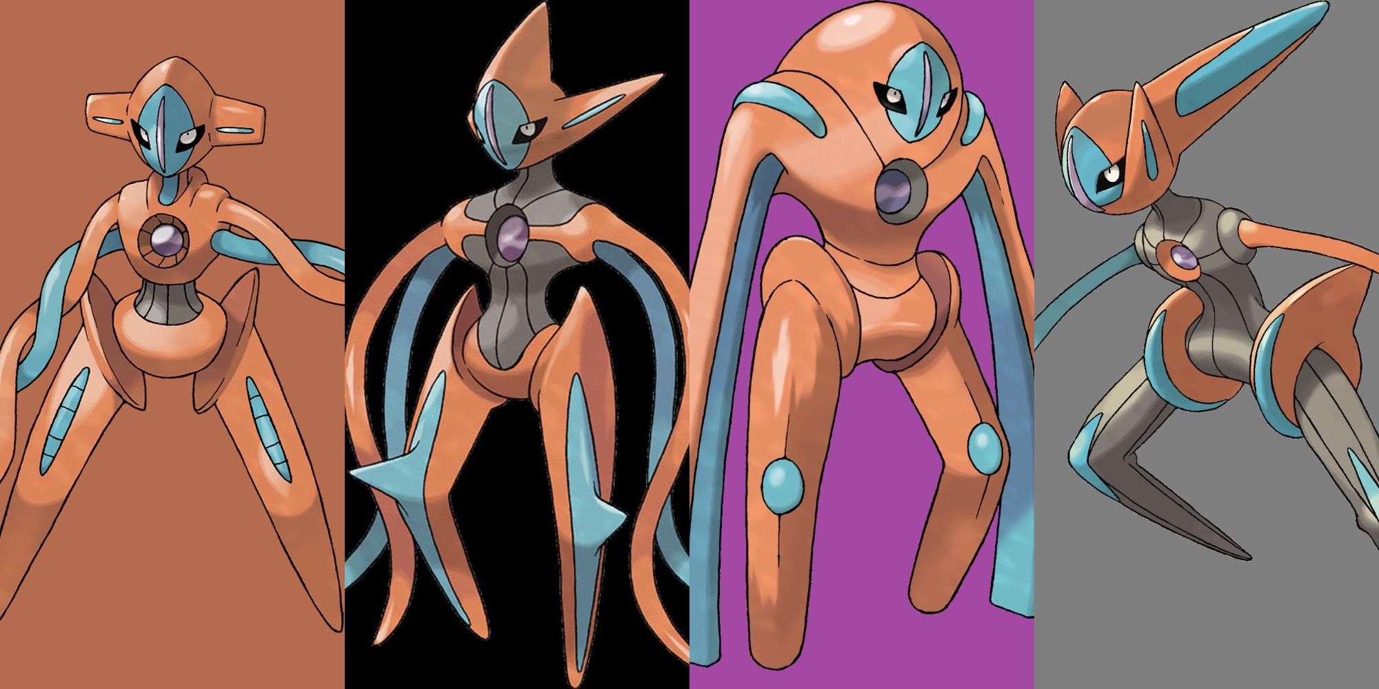 Split image of all Deoxys forms