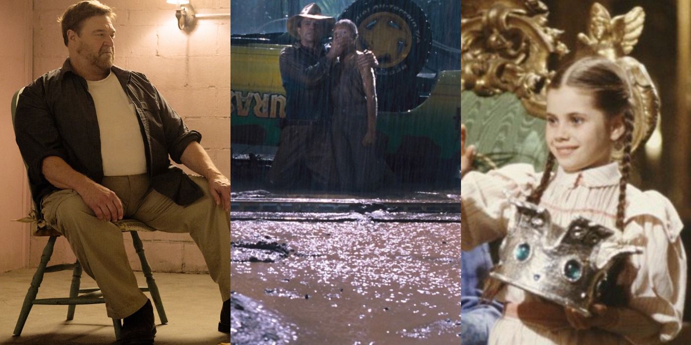 John Goodman in 10 Cloverfield Lane/people cowering in Jurassic Park/Dorothy in Return to Oz