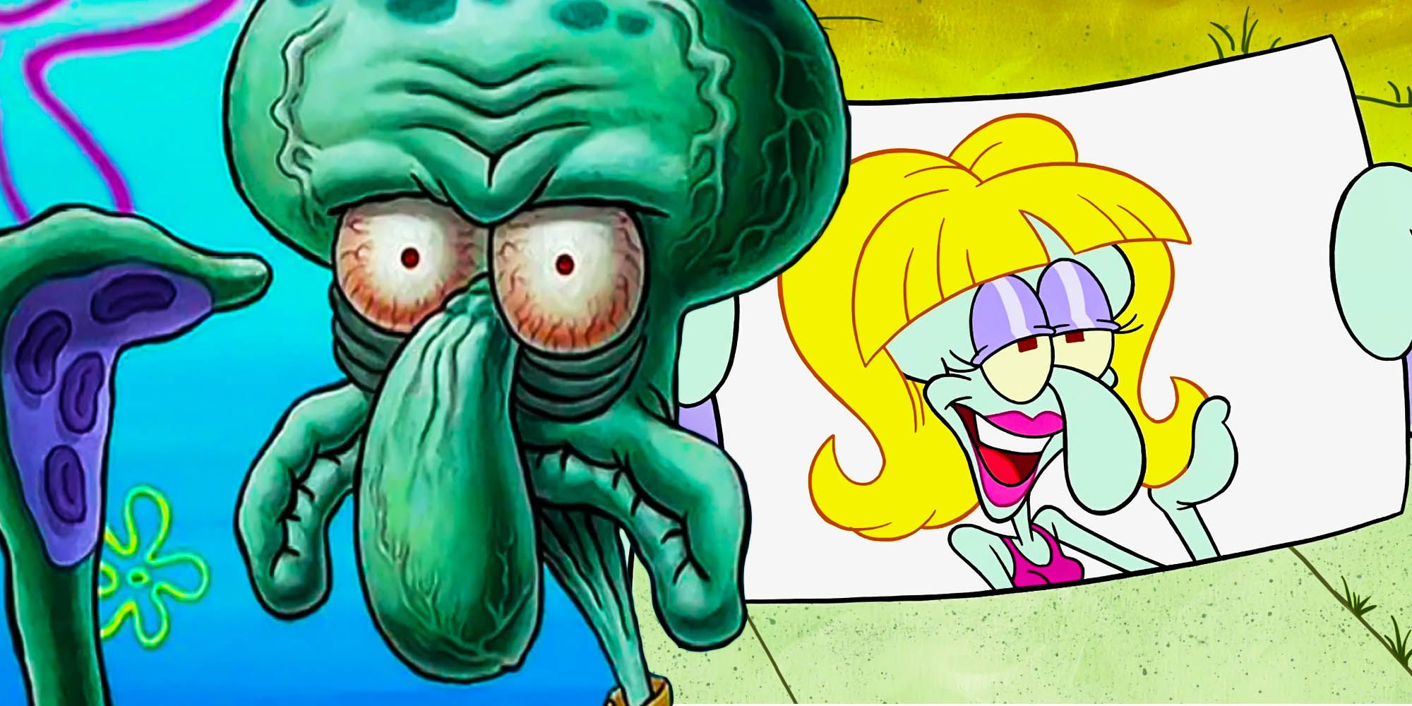 Spongebob Squidward have a wife theory
