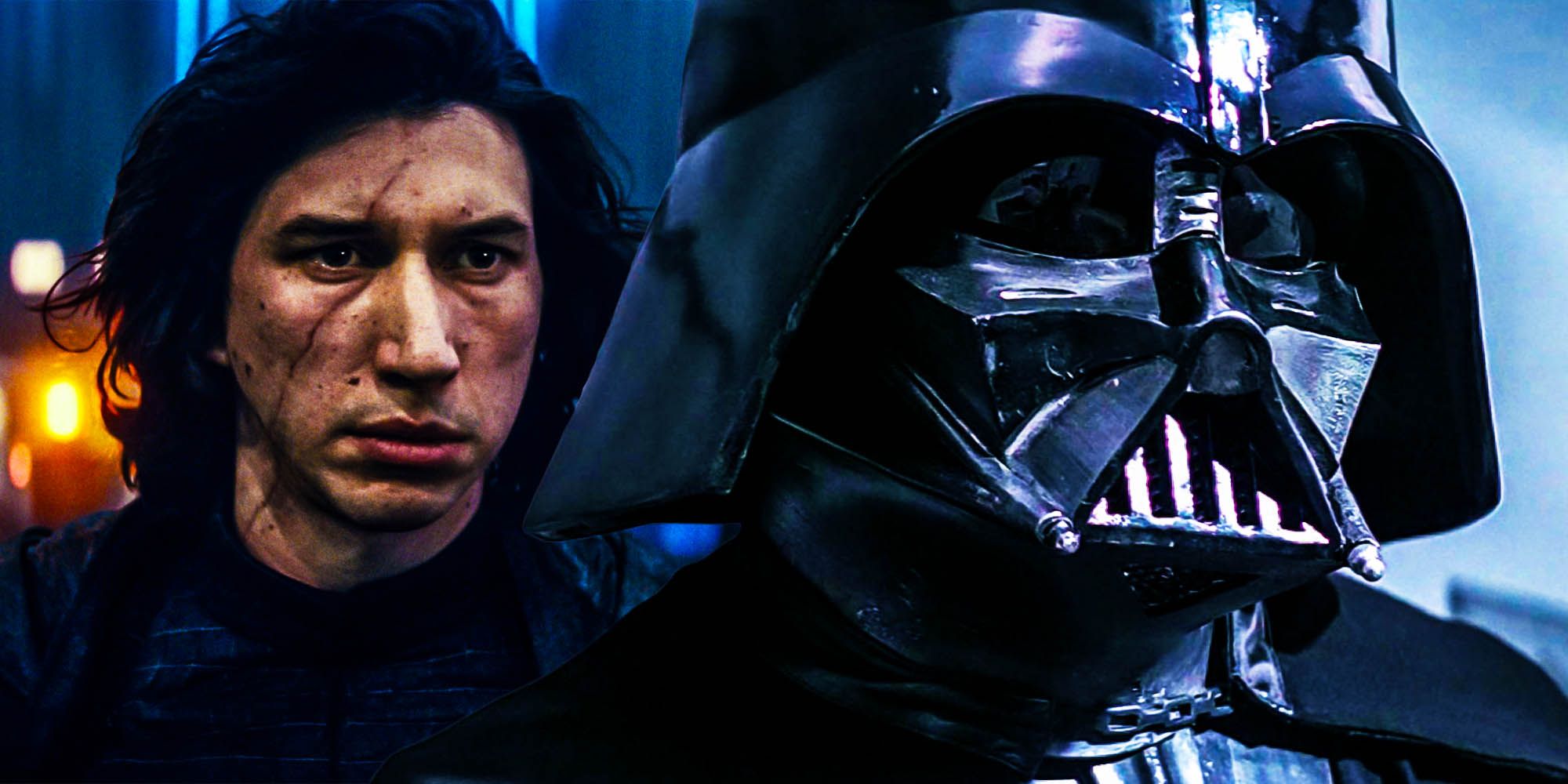 Kylo Ren and Darth Vader.