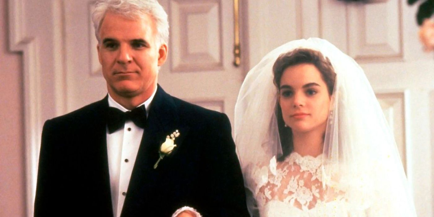 Steve Martin walking down the aisle as the Father Of The Bride.