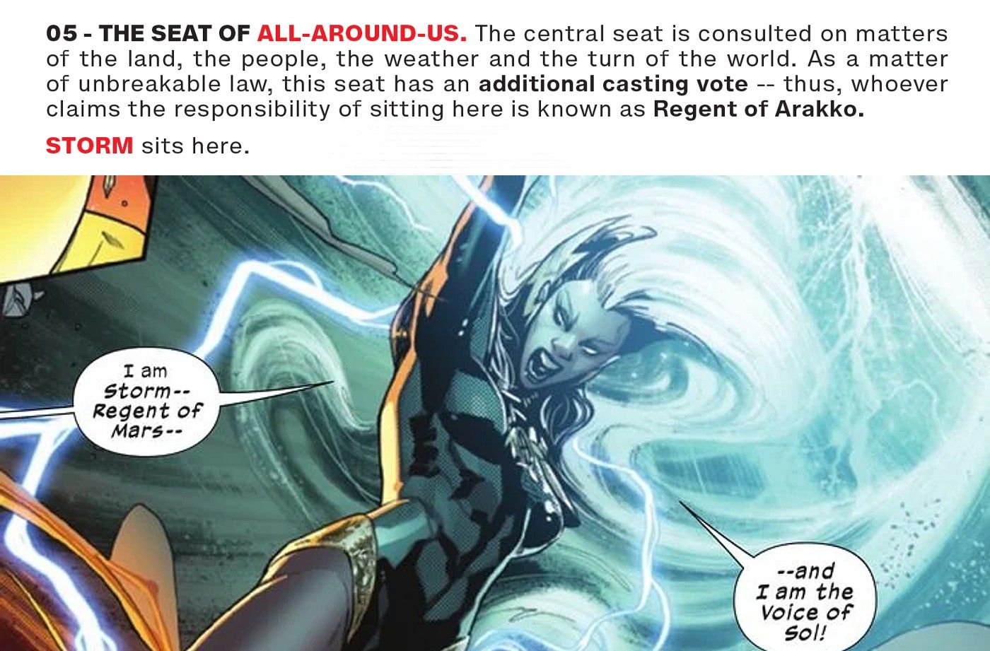 Storm Regent Voice of Sol X-Men
