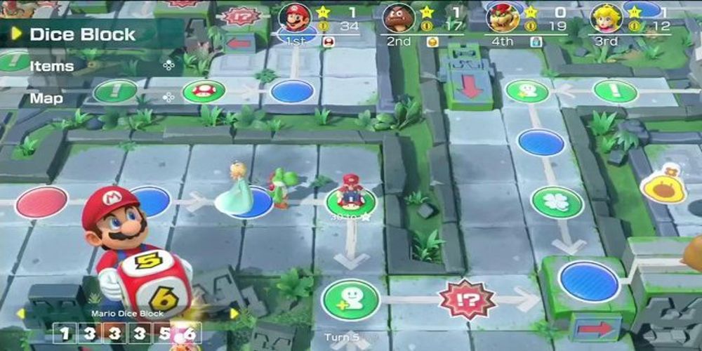 A screenshot from the Nintendo Switch game Super Mario Party.