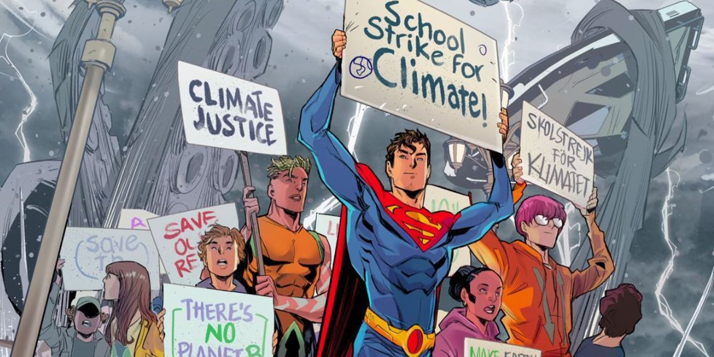 Superman DC Comics Fights Climate Change