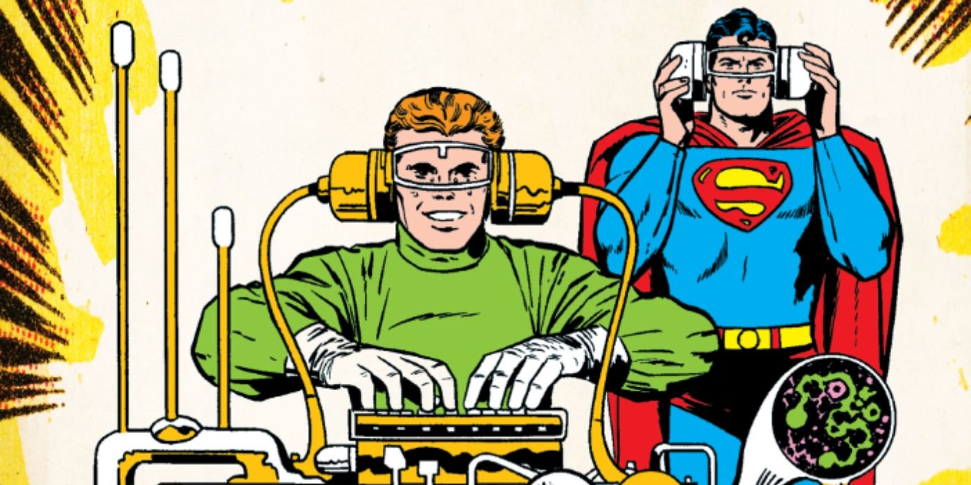 Superman and Jimmy Olsen use a special machine in DC Comics.