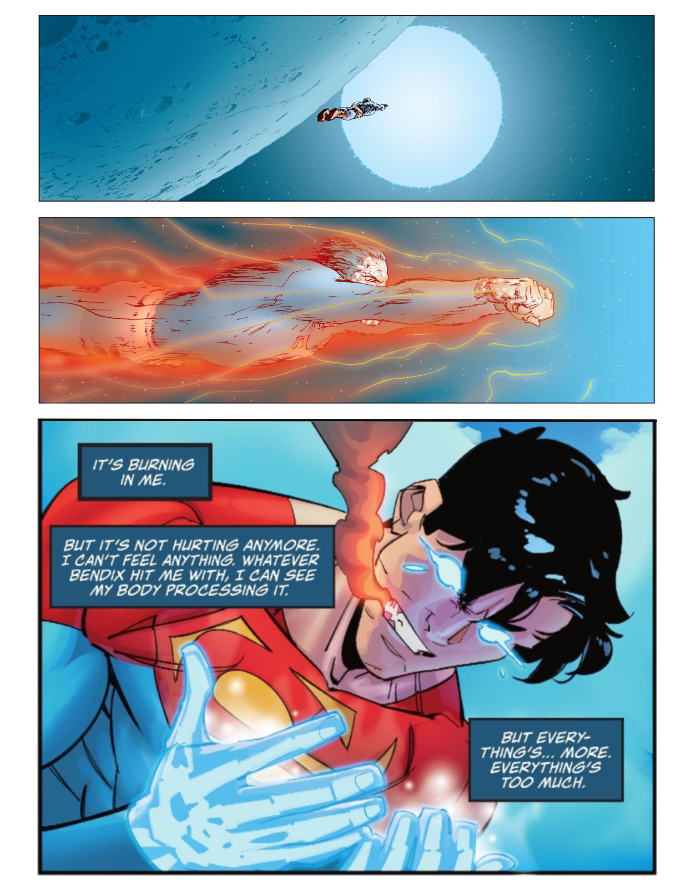 Superman vs Jon Kent comic