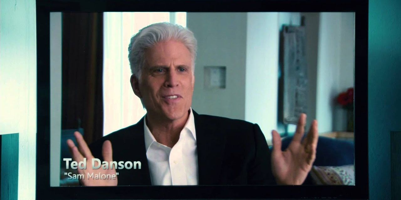 Ted Danson in a behind the scenes interview in Ted