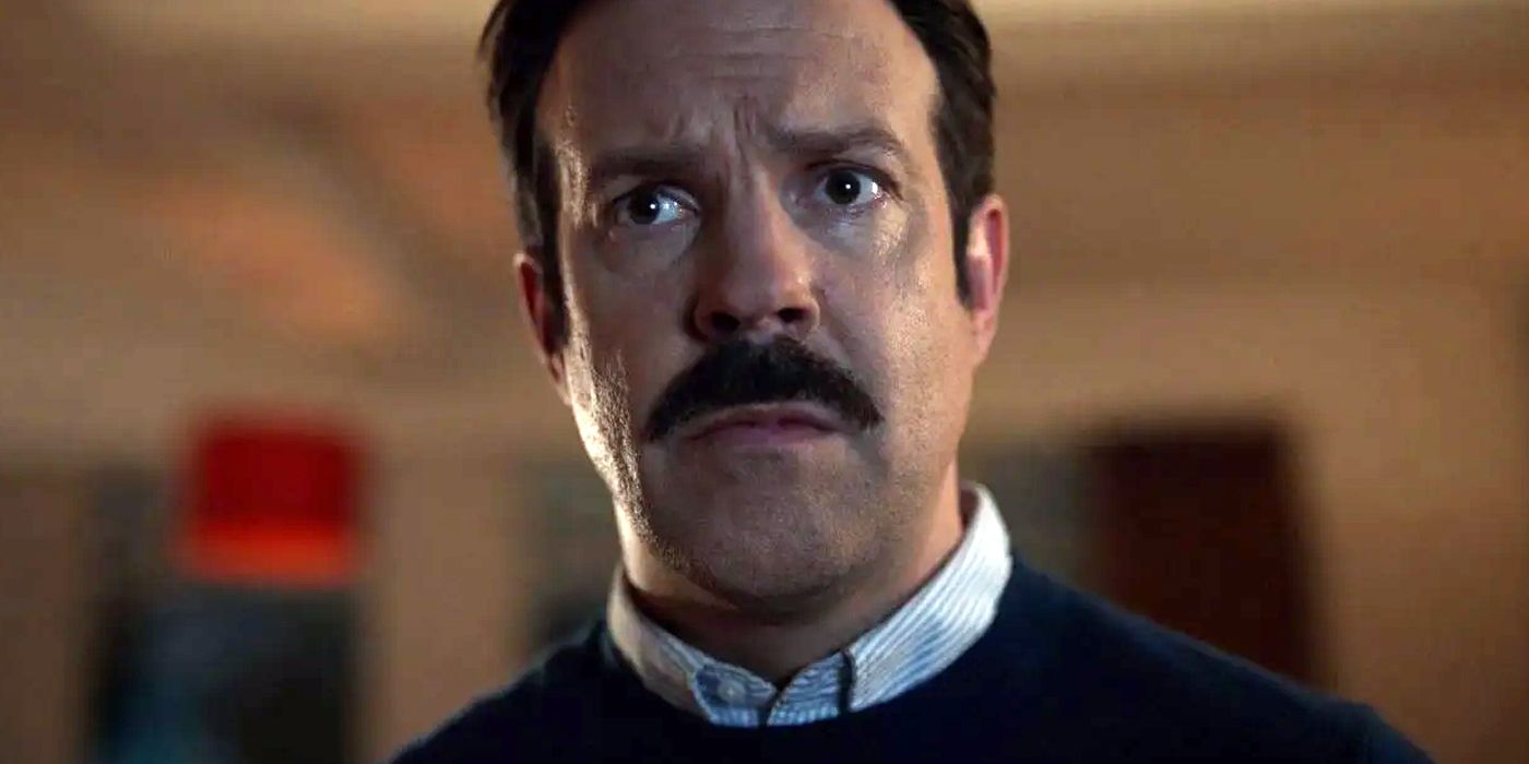 Ted Lasso looking sad in the season 2 finale