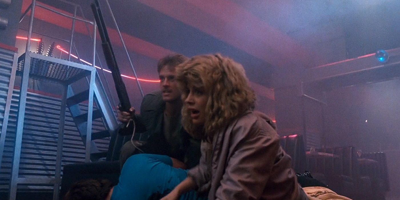 Kyle Reese saves Sarah Connor's life in The Terminator