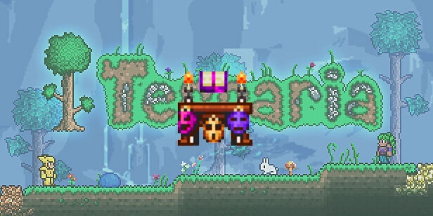 The Bewitching Table against a Terraria background