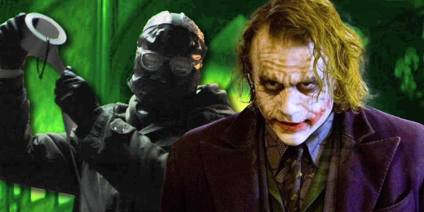 The Batman Riddler copying Dark Knight Joker trick