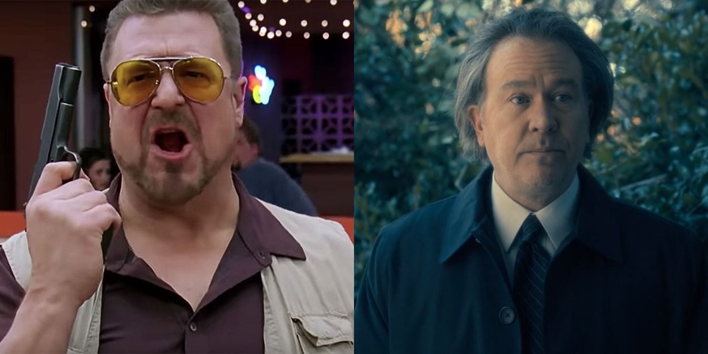 SPlit image showing Walter in The Big Lebowski and Hugh Crane in The-Haunting-of-Hill-House