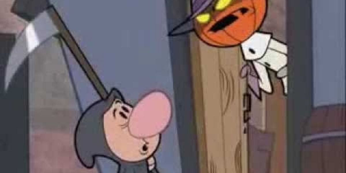 Billy dressed up as the Grim Reaper in The Grim Adventures Of Billy &amp; Mandy: &quot;Billy &amp; Mandy's Jacked-Up Halloween&quot;