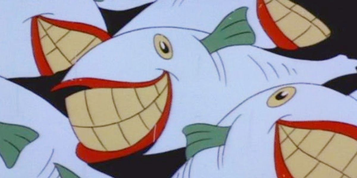 Fish with Joker's smile in Batman: The Animated Series