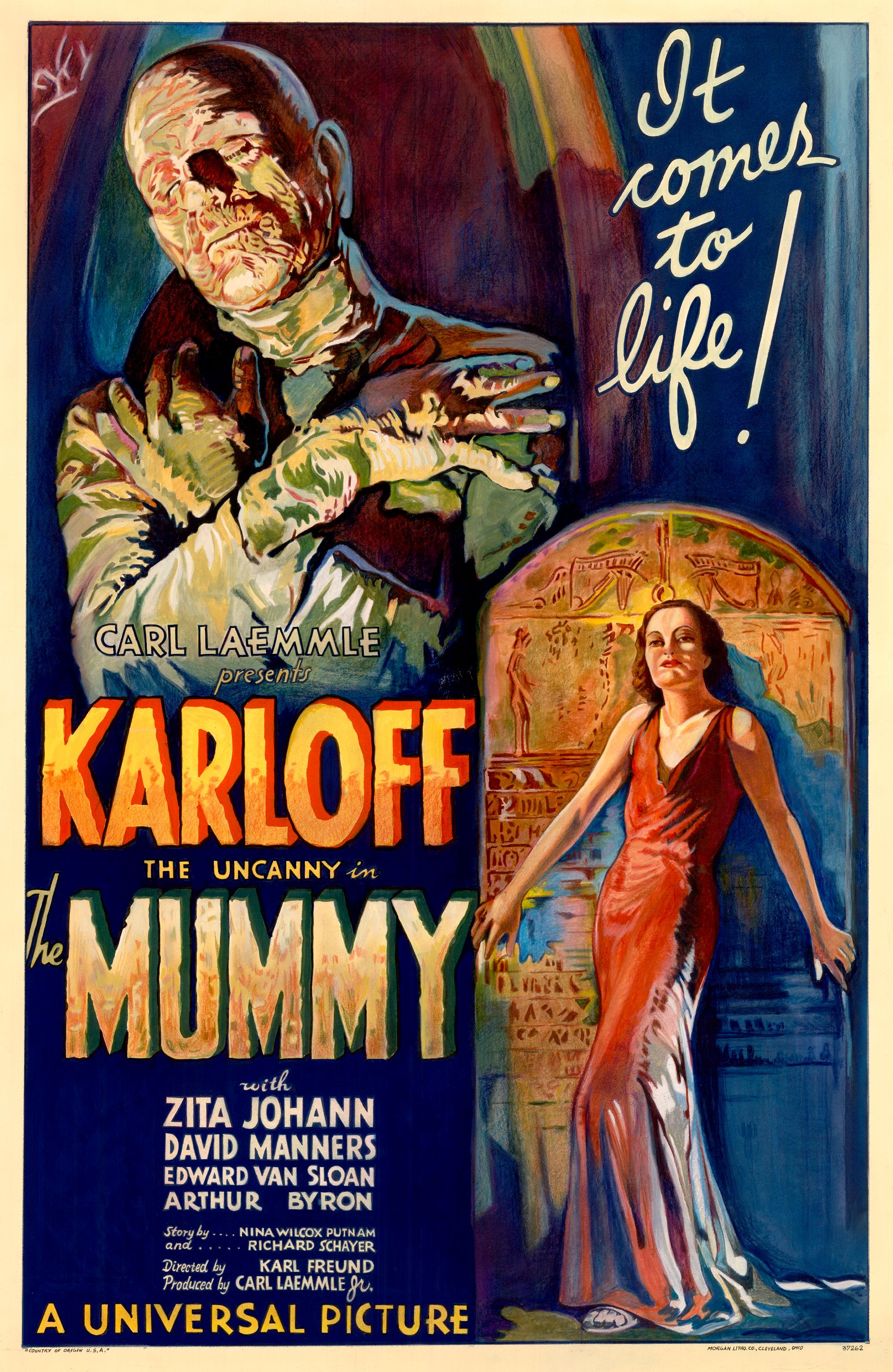 Movie poster for 1932's The Mummy