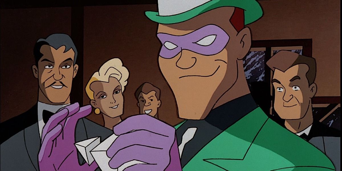 The Riddler solves his own puzzle in Batman the Animated Series.
