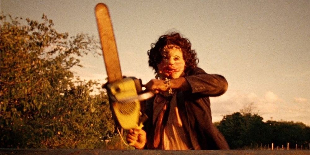 Leatherface makes one last attempt at a kill in The Texas Chainsaw Massacre